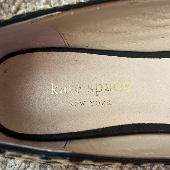Kate Spade Norah Leopard Bow Pointy Flats - Picture 5 of 8